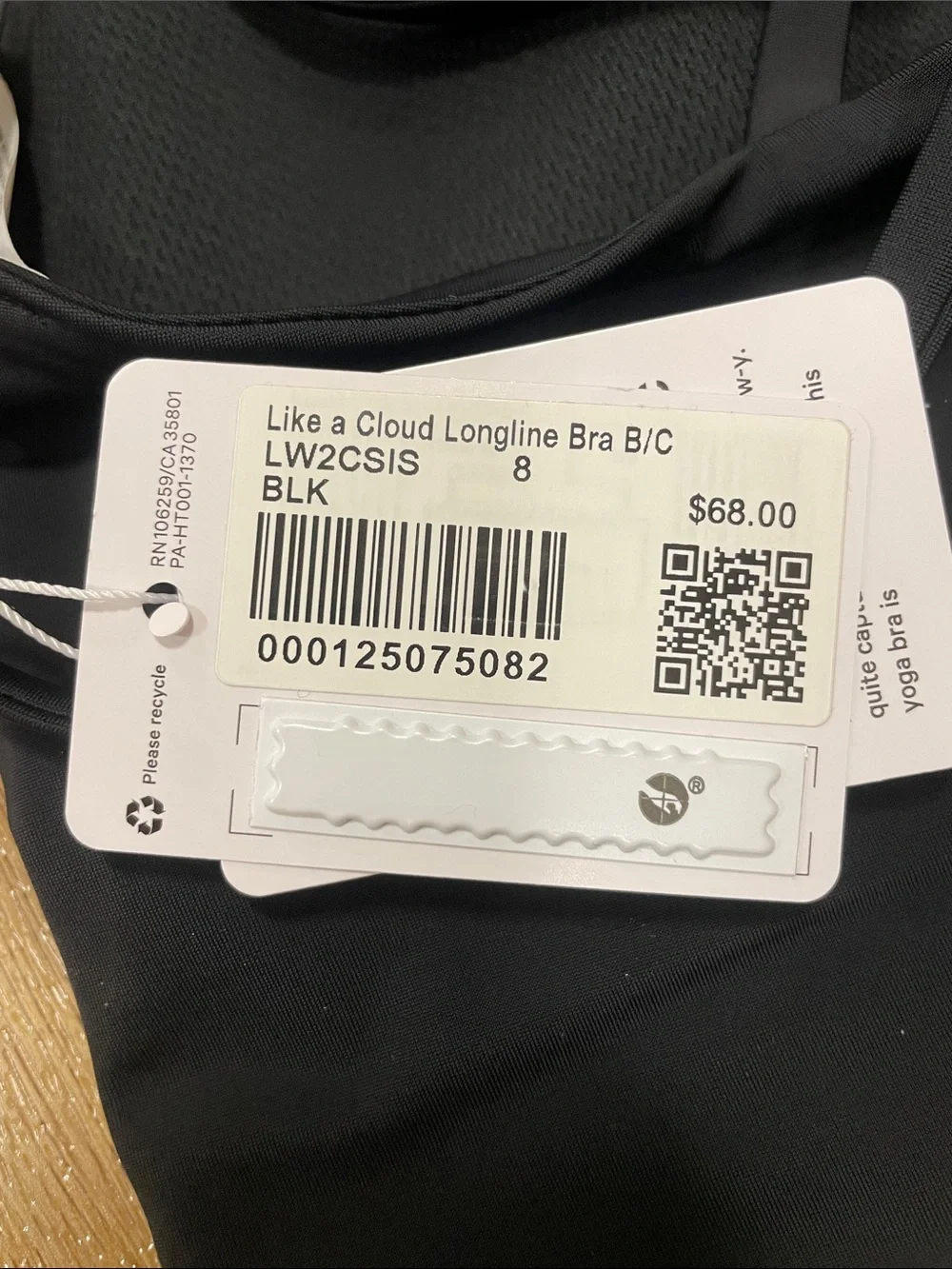 lululemon athletica black strappy